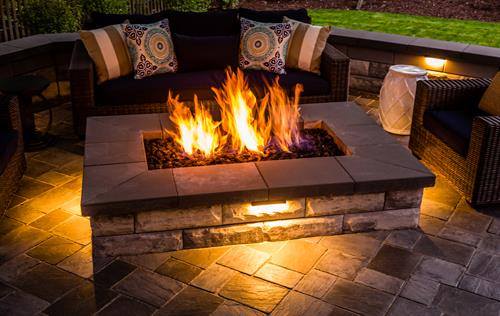 Make your fire pit an elegant feature of your outdoor living space rather than an eyesore.