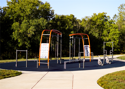 Ackerman Park outdoor fitness equipment
