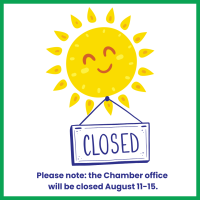 Chamber of Commerce Office is Closed