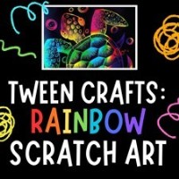 Tween Crafts: Rainbow Scratch Art