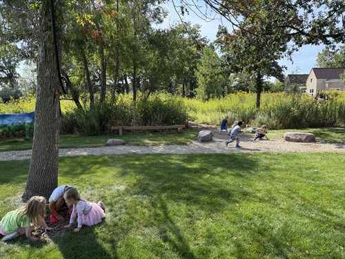 Our Laurel Drive Campus’ 5.5-acre outdoor learning space – prairie, woodland, wetland, and oak savanna – allows students to experience the wonders of nature.