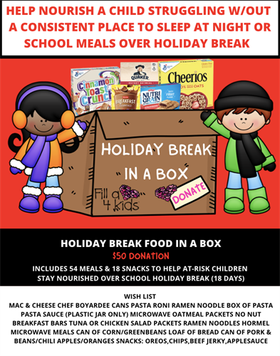 Holiday Food in a Box program
