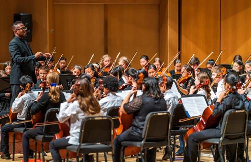 Mr. Patrick Pearson conducts MYAC's Philharmonia Orchestra at Pick-Staiger Concert Hall at Northwestern University
