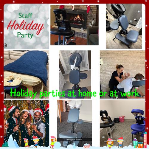 Holiday family, friends & work massage