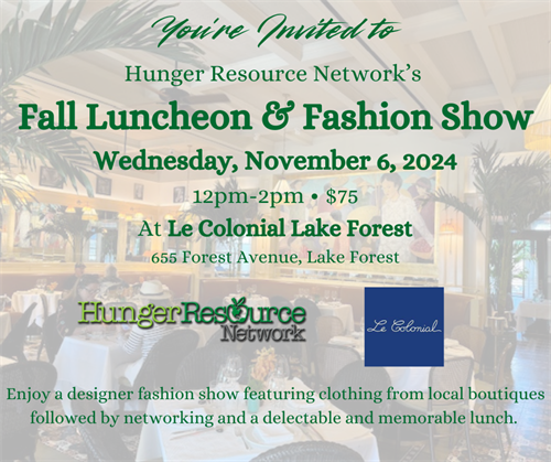 Join us for our Fall Luncheon & Fashion Show at Le Colonial on November 6th!