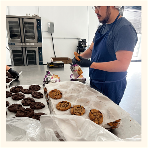 Behind the Scenes - Production:  Vegan Double Chocolate Chip! 