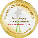 Dr. Ken Anderson is thrilled to receive the 2015 National Doctors’ Choice Award for Plastic Surgery. This is a prestigious award based on actual reviews by patients, as well as recommendations by other physicians.