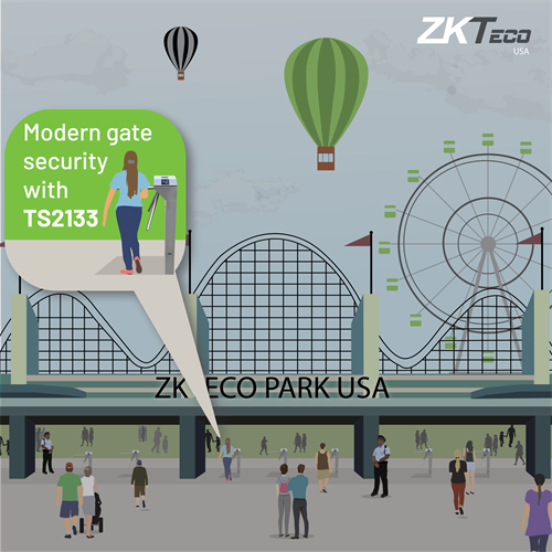 ZKTeco turnstiles in application ZKTeco turnstiles in application