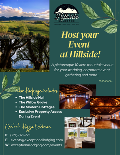 Host your Event at Hillside