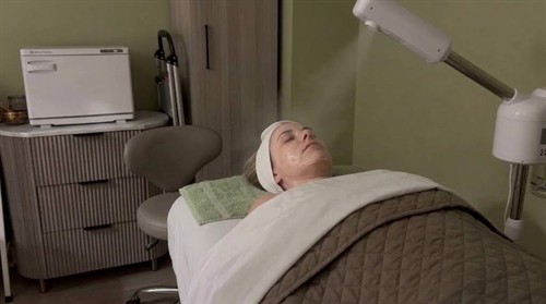 Photo of facial in service at Serena's Serenity Salon and Spa