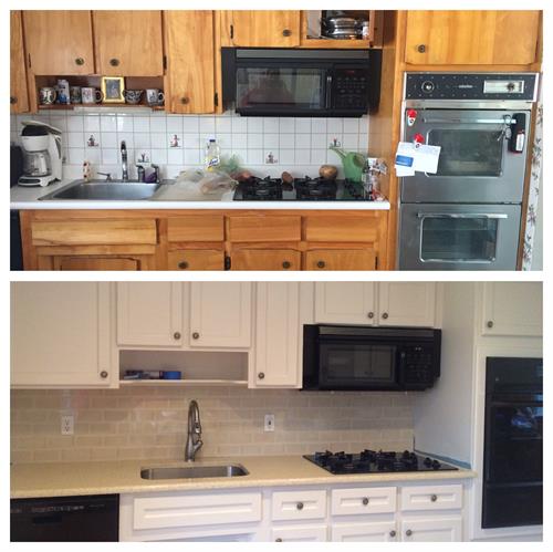 Kitchen before and after 