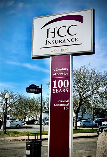 HCC new centennial sign