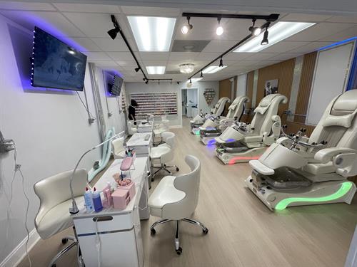 Main Manicure/ Pedicure Area