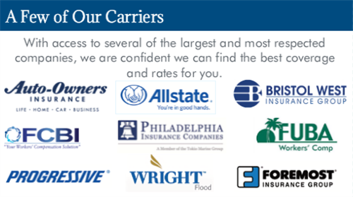 Just a few of our carriers. 