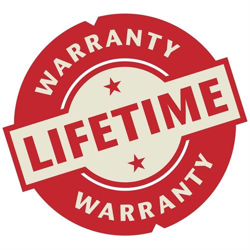 We offer lifetime warranty on most parts for defects