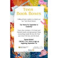 September Teen Book Boxes - Okeechobee County Library