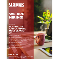 SEEK Personnel Staffing Now Hiring Positions in Hospitality, Cannabis and More