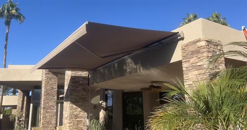 Enhance the use of your exteriors by getting these premium motorized awnings.