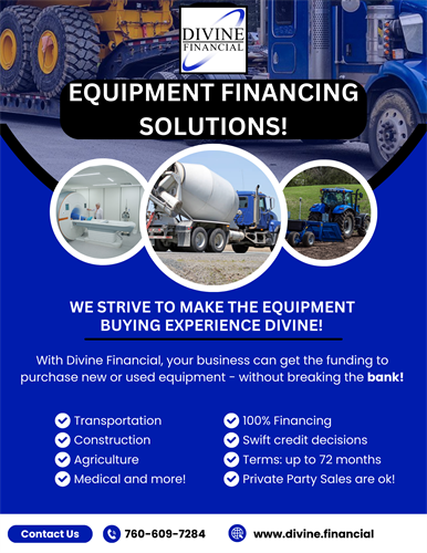 Equipment Financing - Business Growth Opportunities without breaking the Bank!