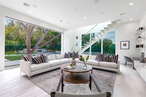 Custom oversized glass windows.