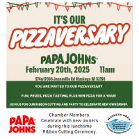 Ribbon Cutting for Papa Johns