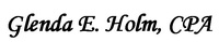 Glenda E. Holm, CPA