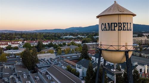Downtown Campbell Water Tower