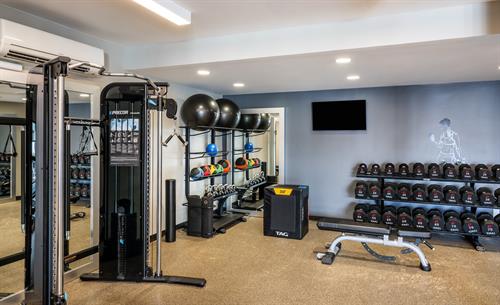 Fitness Center - Free weights, machine weights