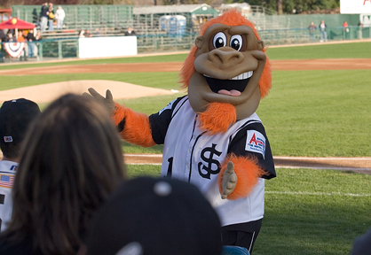 San Jose Giants Mascot Sponsored By A Tool Shed!