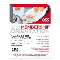 ACC Membership Orientation - March 2021