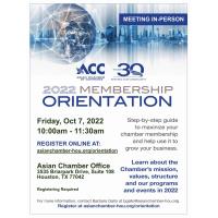 ACC Membership Orientation - October 7, 2022