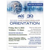 ACC Membership Orientation - November 4, 2022