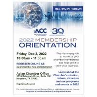 ACC Membership Orientation - Dec 2, 2022