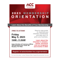 ACC Membership Orientation - May 2023