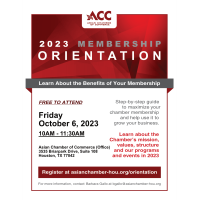 ACC Membership Orientation - October 2023