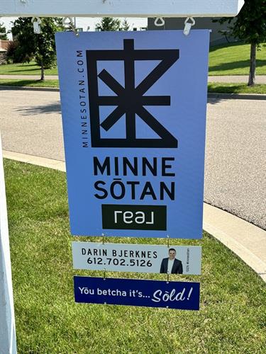 Darin Bjerknes Minnesotan Sold Sign