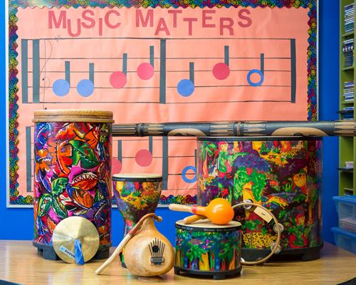 We offer music as part of the Peace of Mind curriculum.