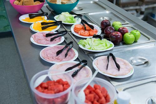 Our onsite chef creates delicious and nutritious meals every day.