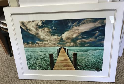 Beautiful photo with mat & frame.