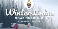 Goat Cuddling in the Winter Lodge