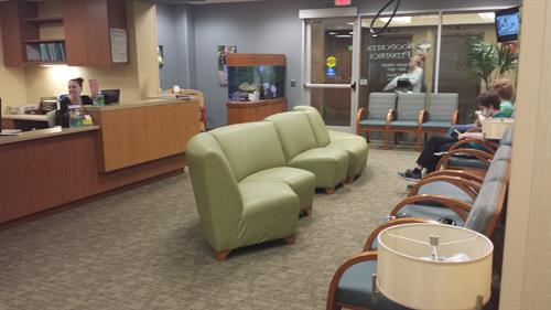 waiting area at healthcare clinic