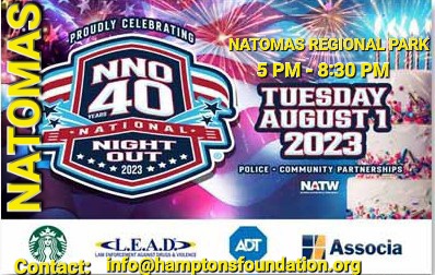 Biggest event of the Summer! The 40th Annual National Night Out in Natomas
