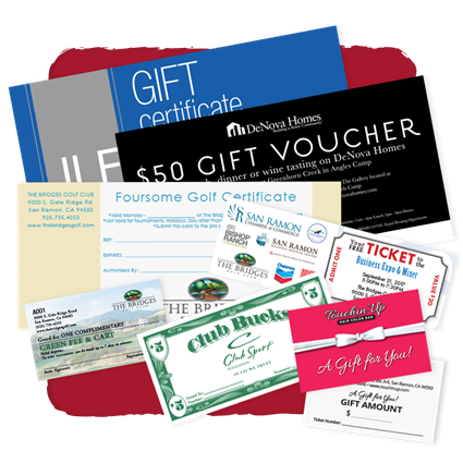 Gift Cards, Coupons & Tickets
