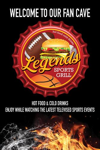 Legends Sports Grill - Welcome to our FAN cave! Panoramic view of Lake Superior and the Apostle Islands. Check head for business days and hours. Breakfast, lunch and dinner menus. Excellent bar selections and specials. Outdoor balcony seating available.