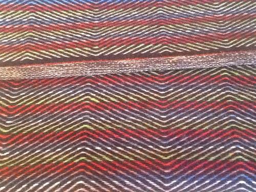 Colorful wool twill rug