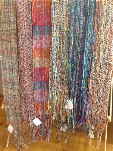 Handwoven scarves