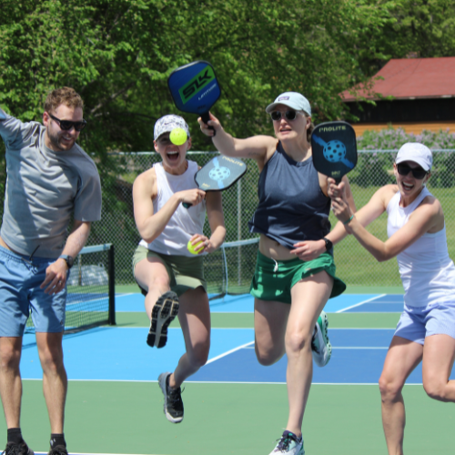 Pickleball is our favorite!  We have 6 courts. 