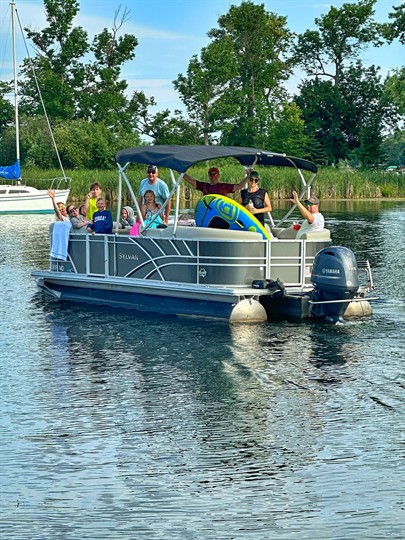Rent a pontoon from Baxstar Fishing and Outdoors.