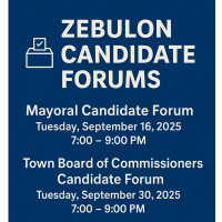 Zebulon Mayoral Candidate Forum
