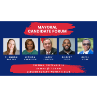 Zebulon Mayoral Candidate Forum
